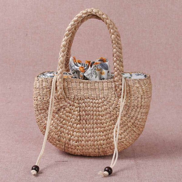 Flat flower straw bag - Image 7