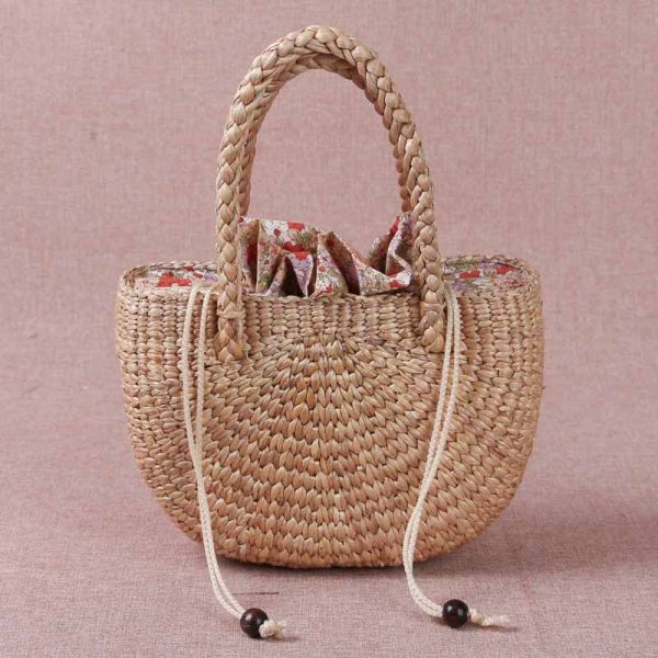 Flat flower straw bag - Image 8