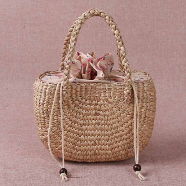 Flat flower straw bag - Image 6
